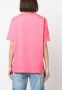 MSGM T-shirt met geborduurd logo Roze - Thumbnail 4