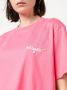 MSGM T-shirt met geborduurd logo Roze - Thumbnail 5