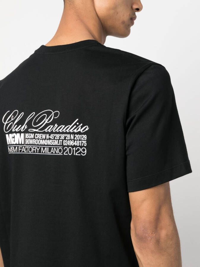 MSGM T-shirt met logoprint Zwart
