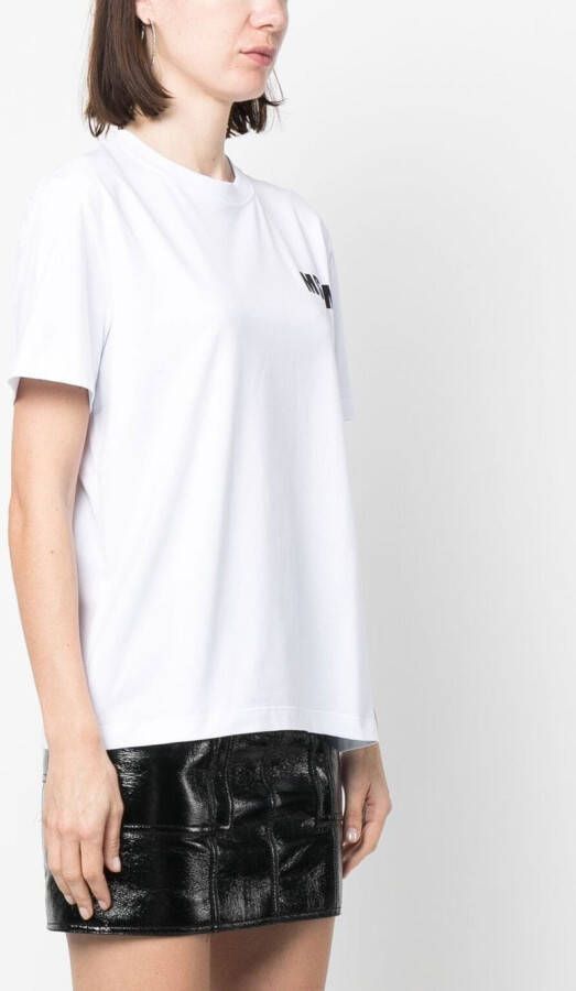 MSGM T-shirt met logoprint Wit