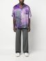 MSGM Overhemd met logoprint Paars - Thumbnail 2