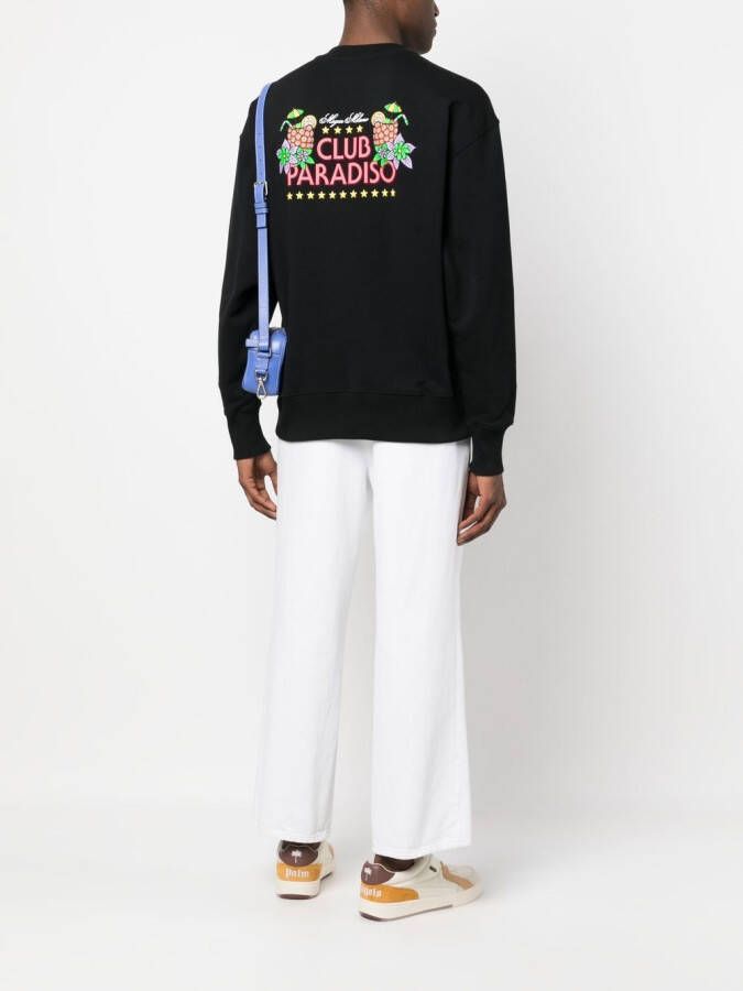 MSGM Sweater met logoprint Zwart
