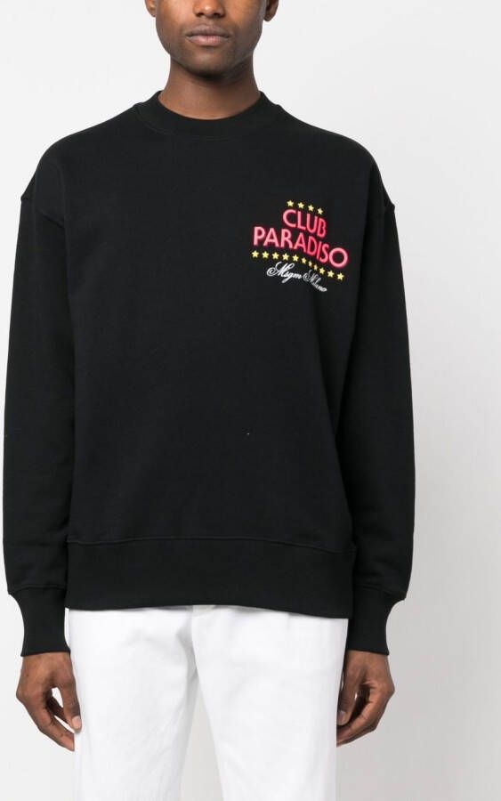 MSGM Sweater met logoprint Zwart