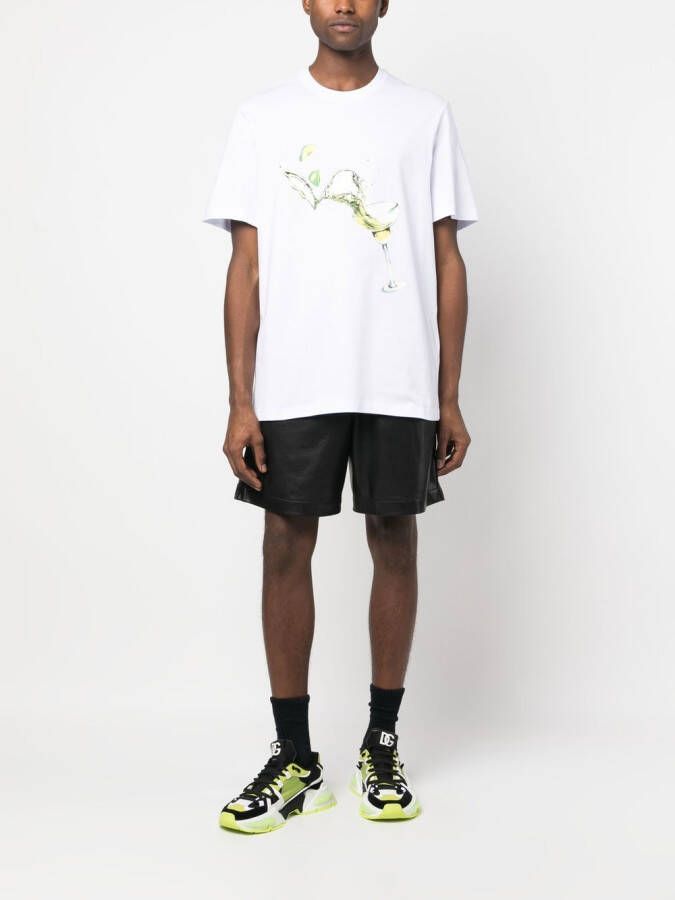 MSGM T-shirt met logoprint Wit