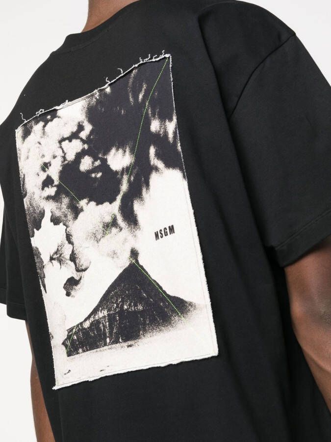 MSGM T-shirt met logoprint Zwart