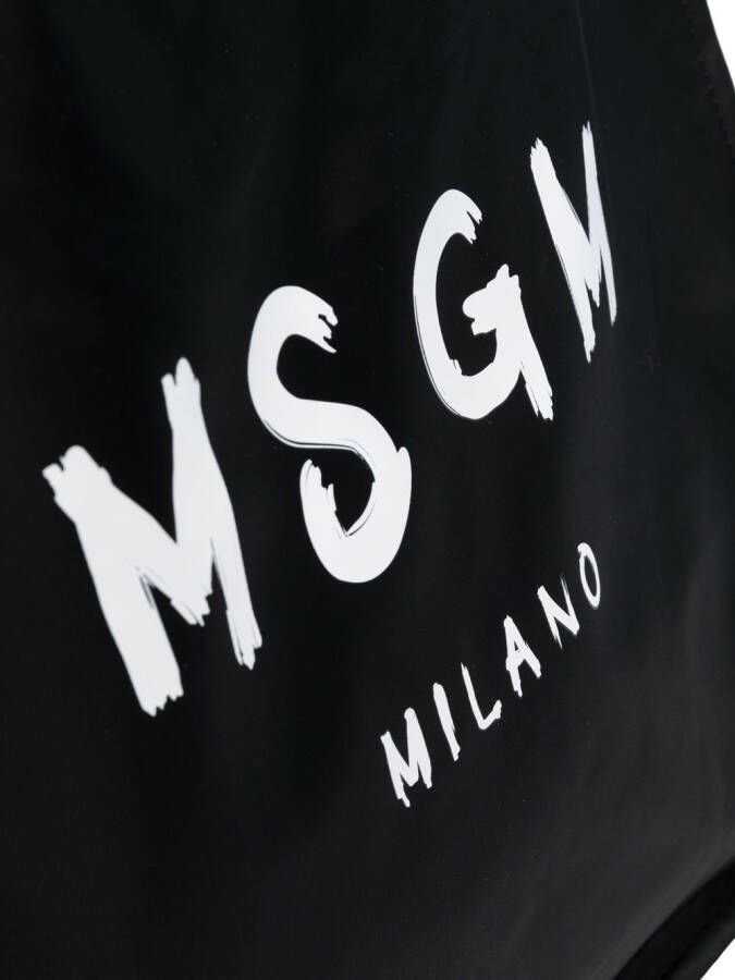 MSGM Shopper met logoprint Zwart