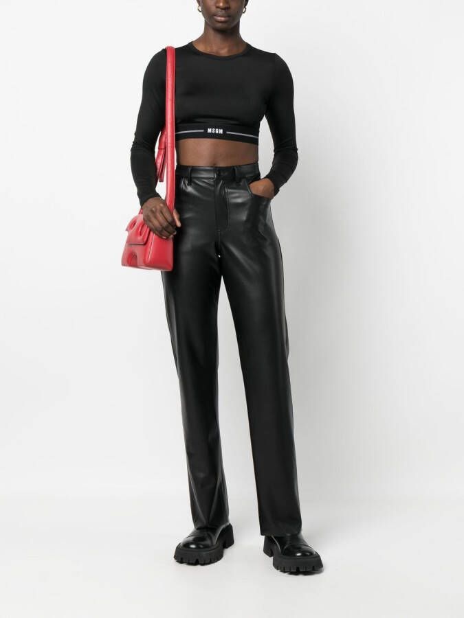 MSGM Cropped top Zwart