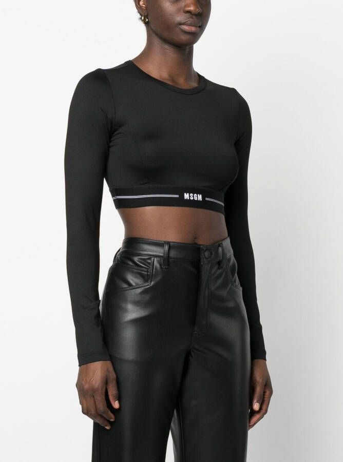 MSGM Cropped top Zwart