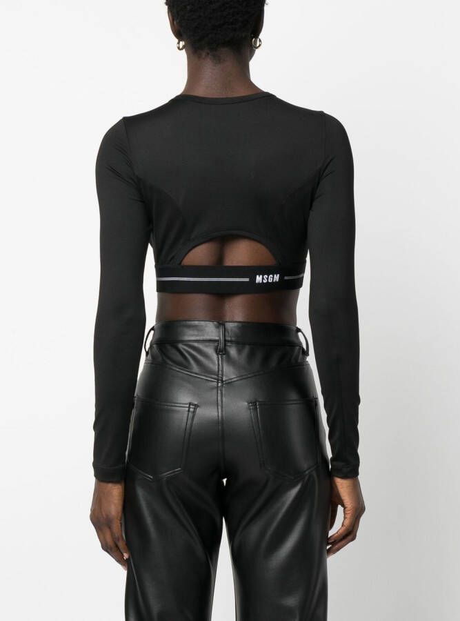 MSGM Cropped top Zwart