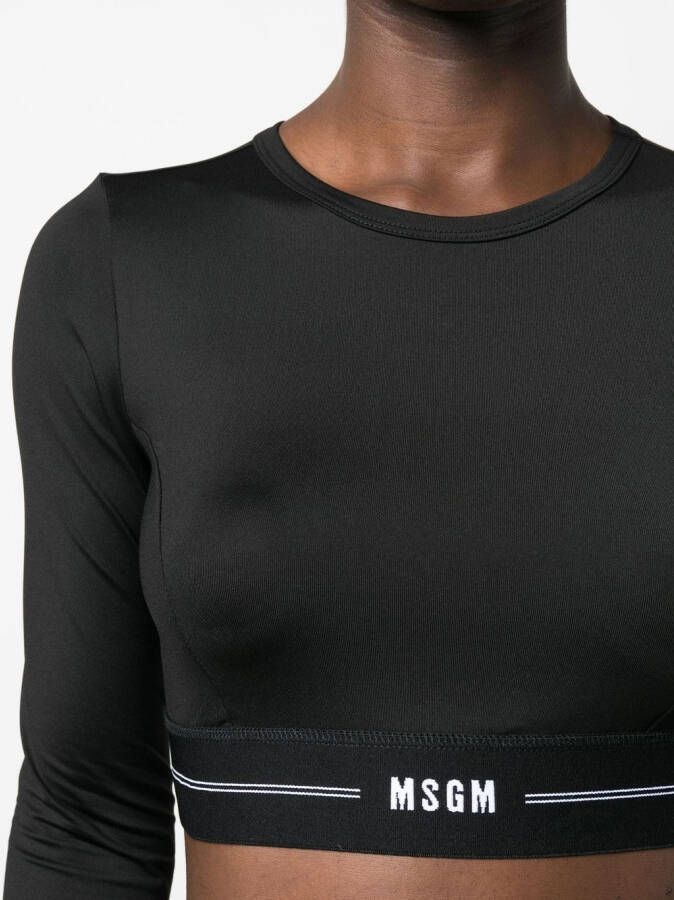 MSGM Cropped top Zwart