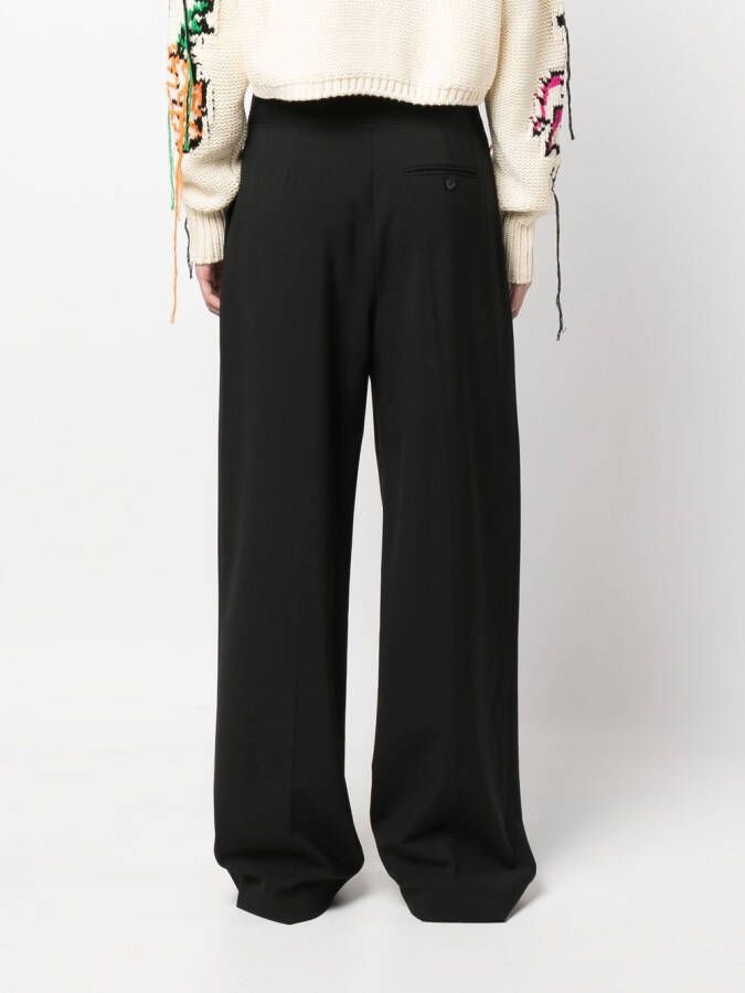 MSGM Pantalon met logoband Zwart