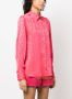 MSGM Satijnen blouse Roze - Thumbnail 3