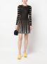 MSGM Jurk met lange mouwen Zwart - Thumbnail 2