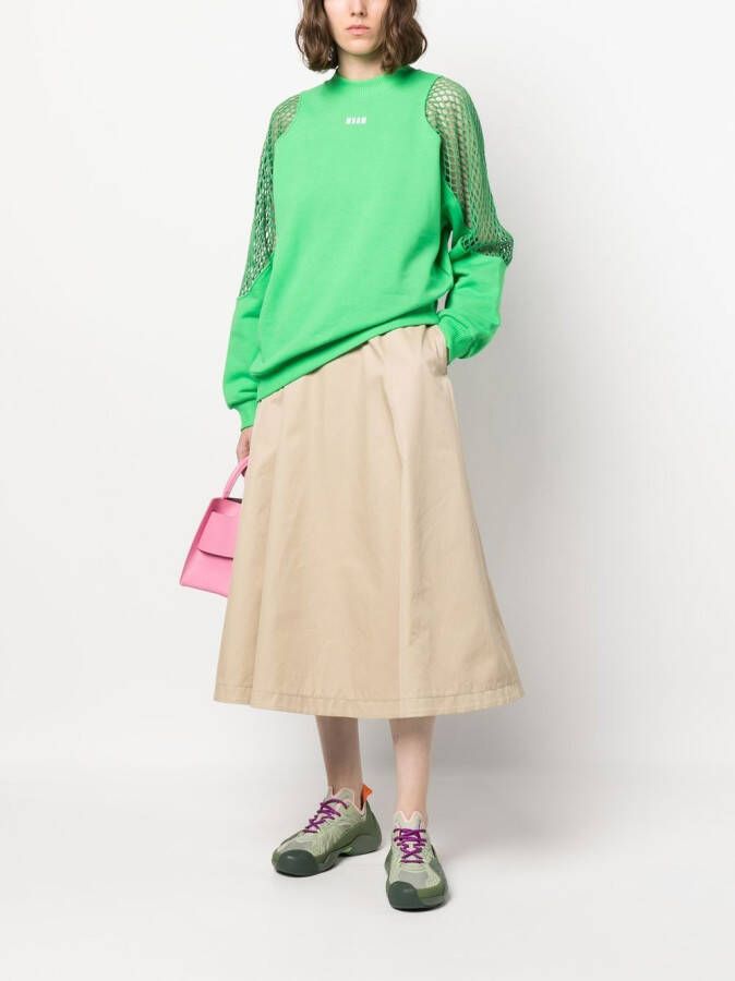MSGM Sweater met ronde hals Groen
