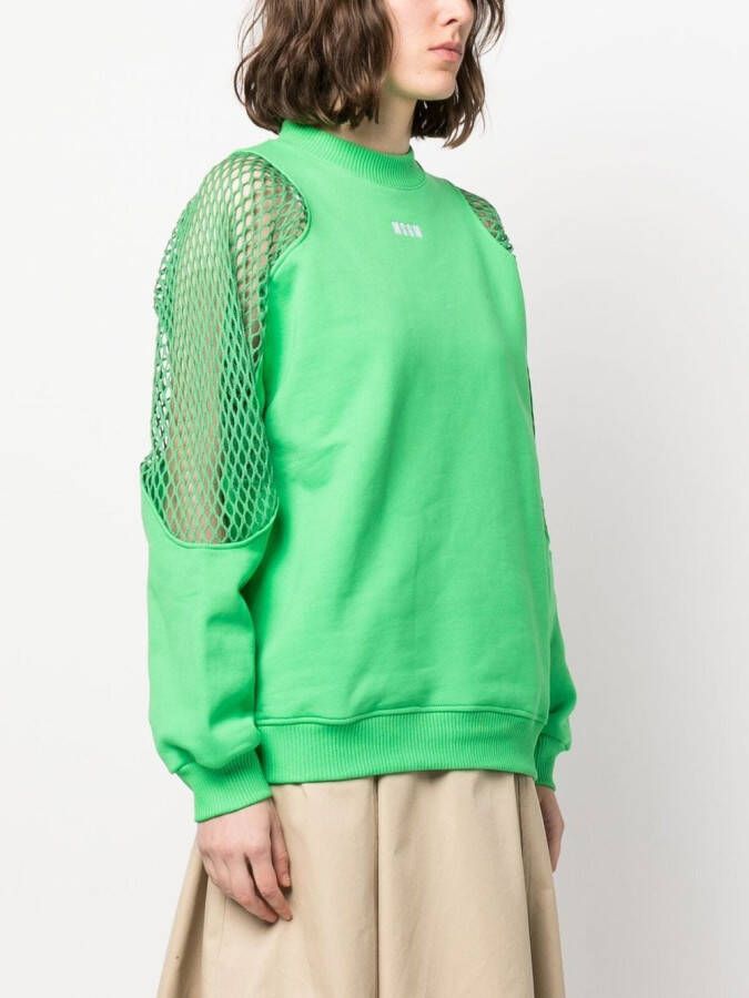 MSGM Sweater met ronde hals Groen