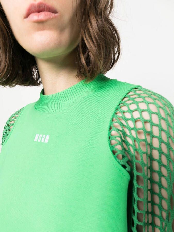MSGM Sweater met ronde hals Groen