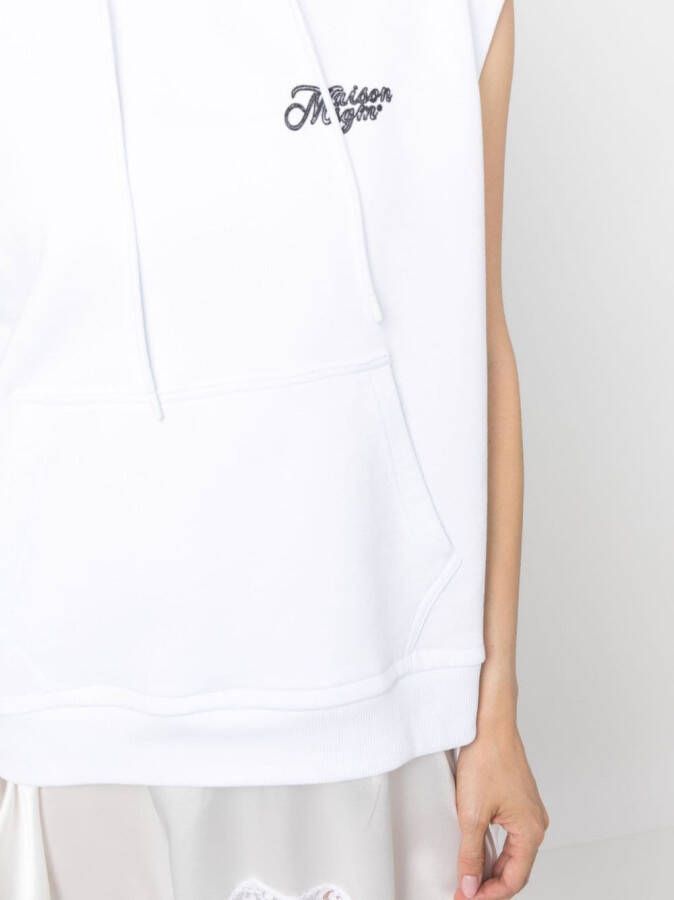 MSGM Mini-jurk met logoprint Wit