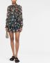 MSGM Mini-jurk met roosprint Zwart - Thumbnail 2