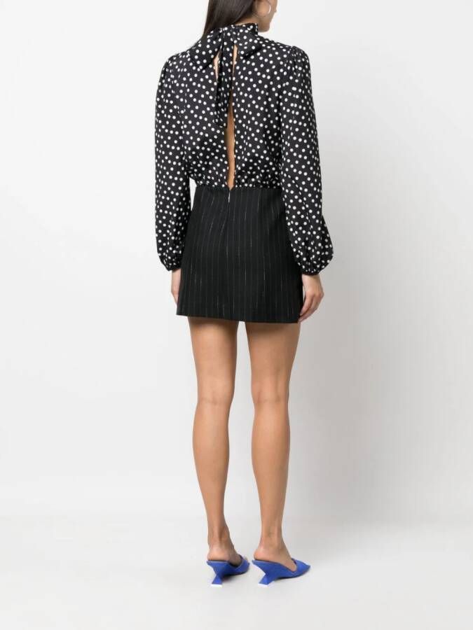 MSGM Mini-jurk met stippen Zwart
