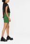 MSGM Mini-rok met pied-de-poule print Groen - Thumbnail 3