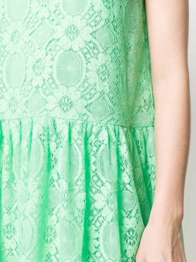 MSGM Mouwloze jurk Groen