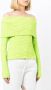 MSGM Off-shoulder top Groen - Thumbnail 3