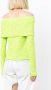 MSGM Off-shoulder top Groen - Thumbnail 4