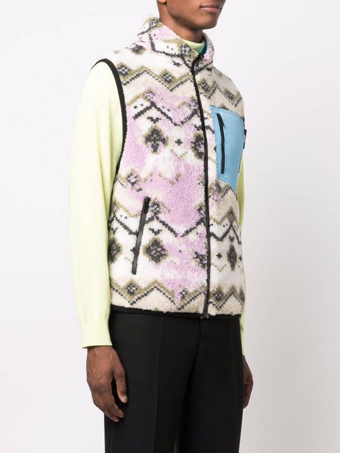 MSGM Omkeerbare bodywarmer Beige