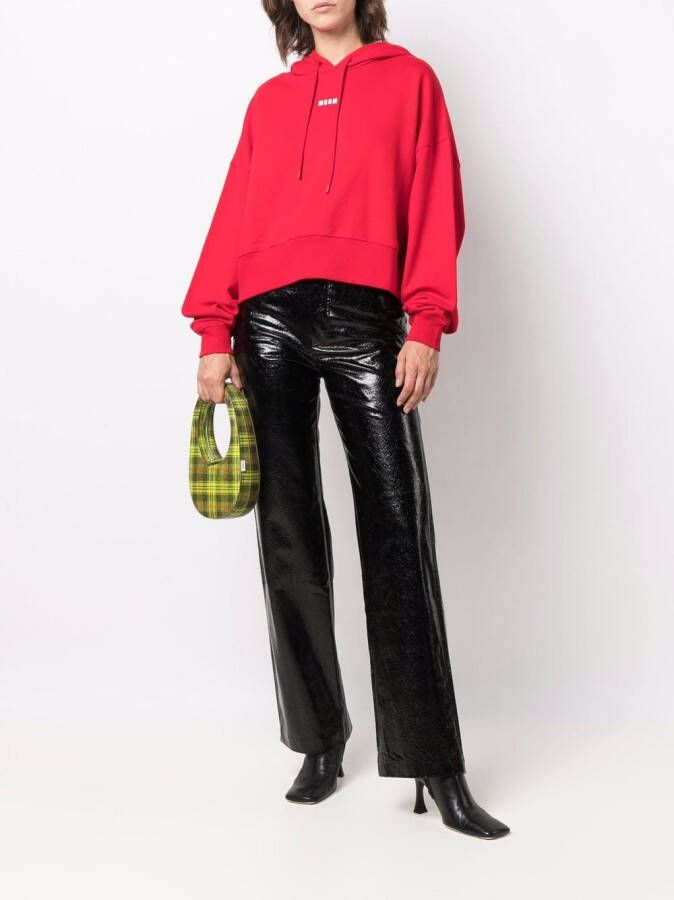 MSGM Oversized hoodie Rood