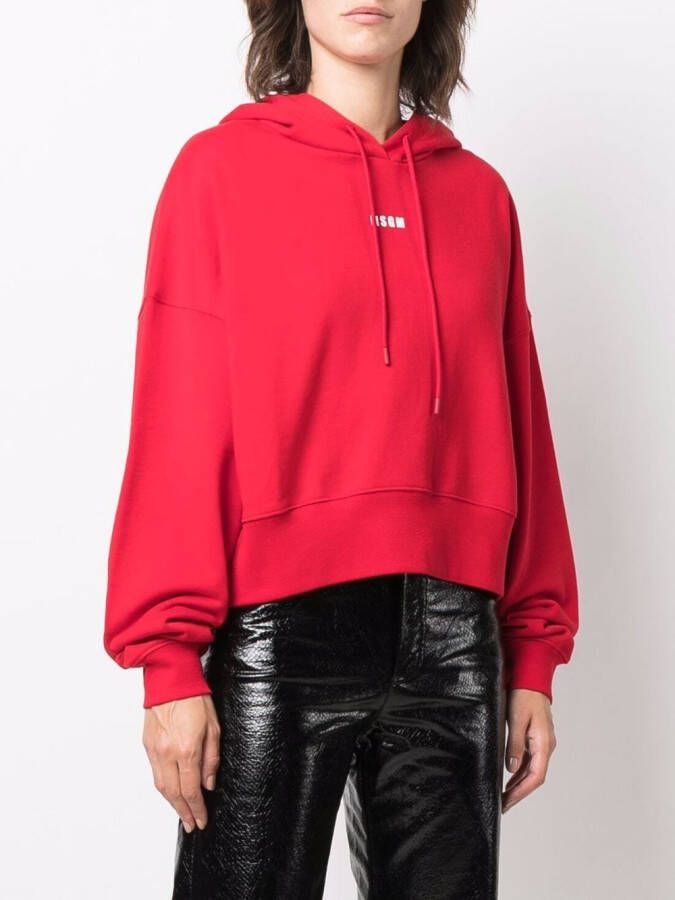 MSGM Oversized hoodie Rood