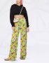 MSGM Palazzo broek met bloemenprint Groen - Thumbnail 2