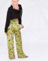 MSGM Palazzo broek met bloemenprint Groen - Thumbnail 4