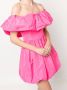 MSGM Off-shoulder jurk Roze - Thumbnail 5