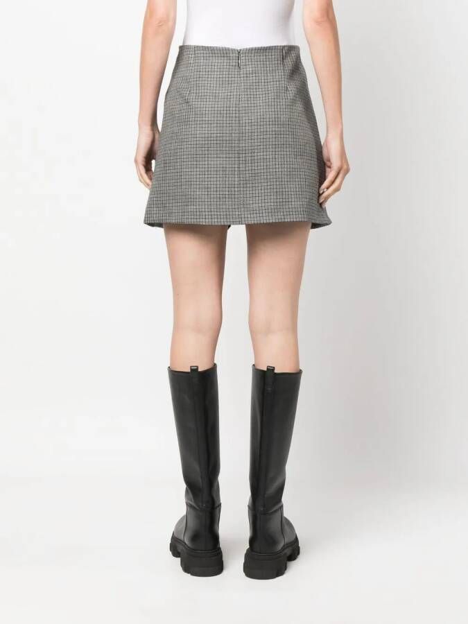 MSGM Mini-rok met ruches Grijs