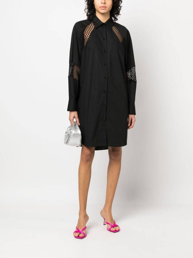 MSGM Mini-blousejurk Zwart