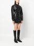 MSGM Shirtjack van imitatieleer Zwart - Thumbnail 3