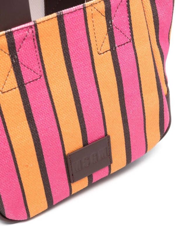 MSGM Shopper met logopatch Roze