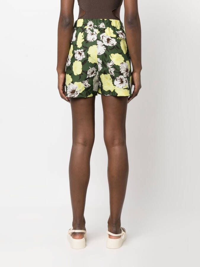 MSGM Shorts met bloemenprint Groen