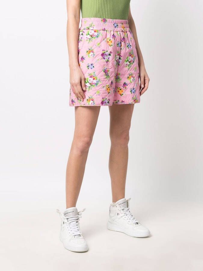 MSGM Shorts met bloemenprint Roze