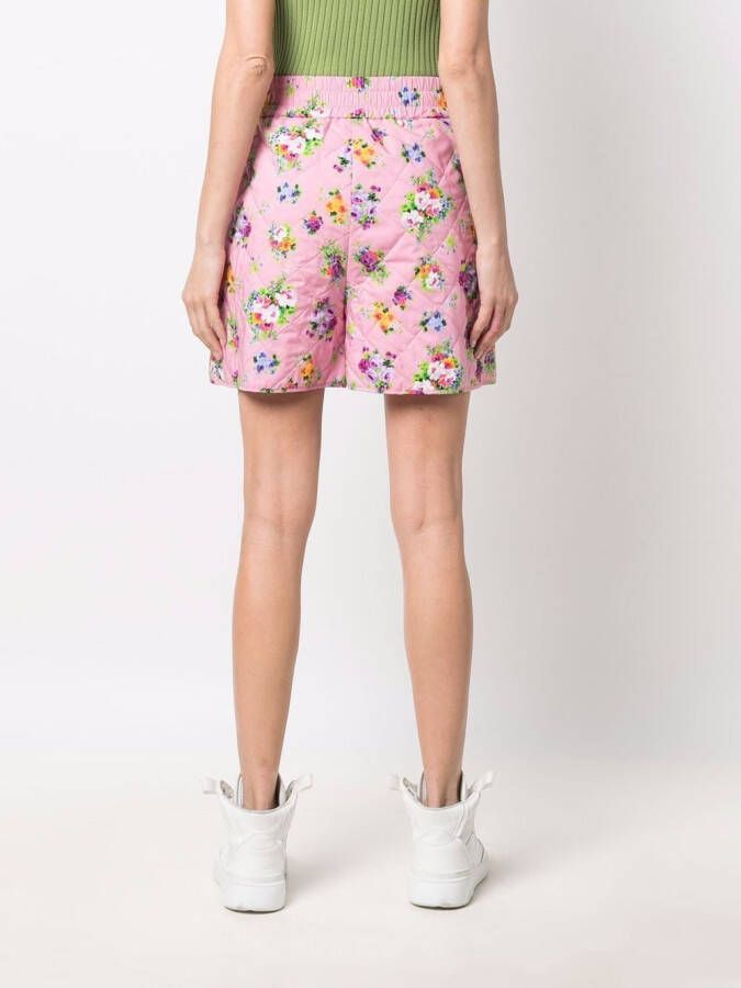 MSGM Shorts met bloemenprint Roze
