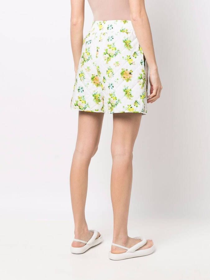 MSGM Shorts met bloemenprint Wit
