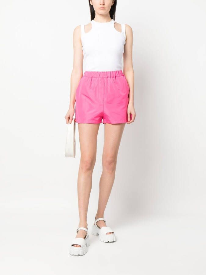 MSGM Shorts met elastische tailleband Roze