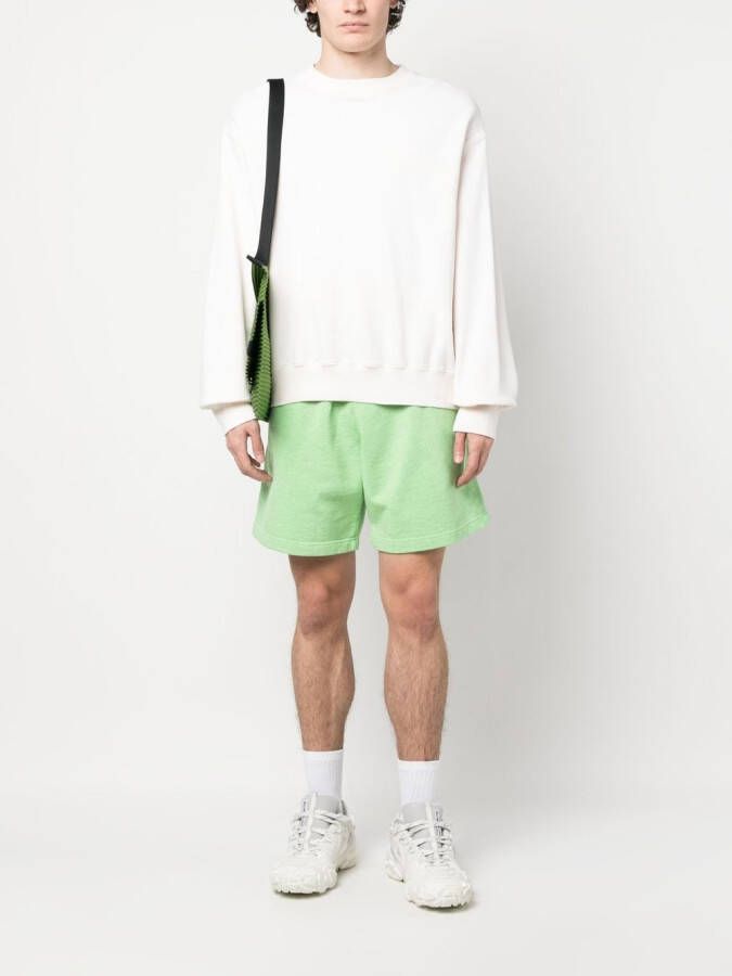 MSGM Shorts met geborduurd logo Groen