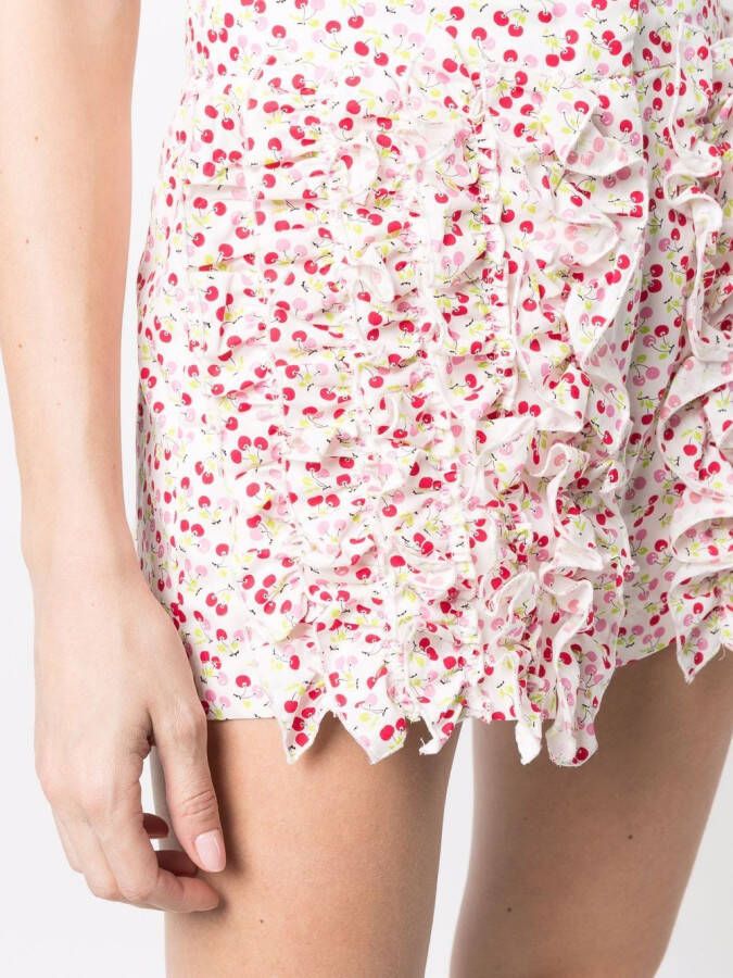 MSGM Shorts met kersenprint Wit