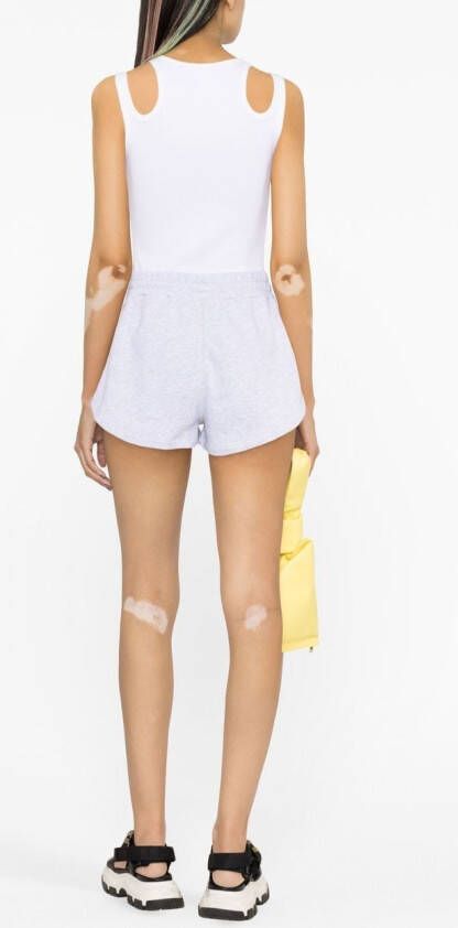 MSGM Shorts met logopatch Grijs