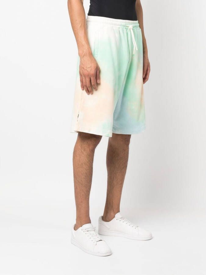 MSGM Shorts met logoprint Groen