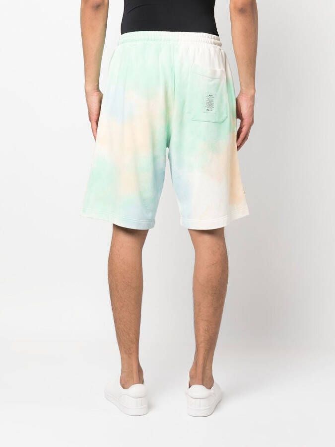 MSGM Shorts met logoprint Groen