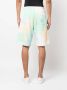 MSGM Shorts met logoprint Groen - Thumbnail 4