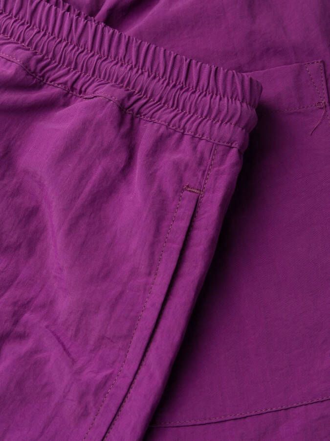 MSGM Shorts met logoprint Paars