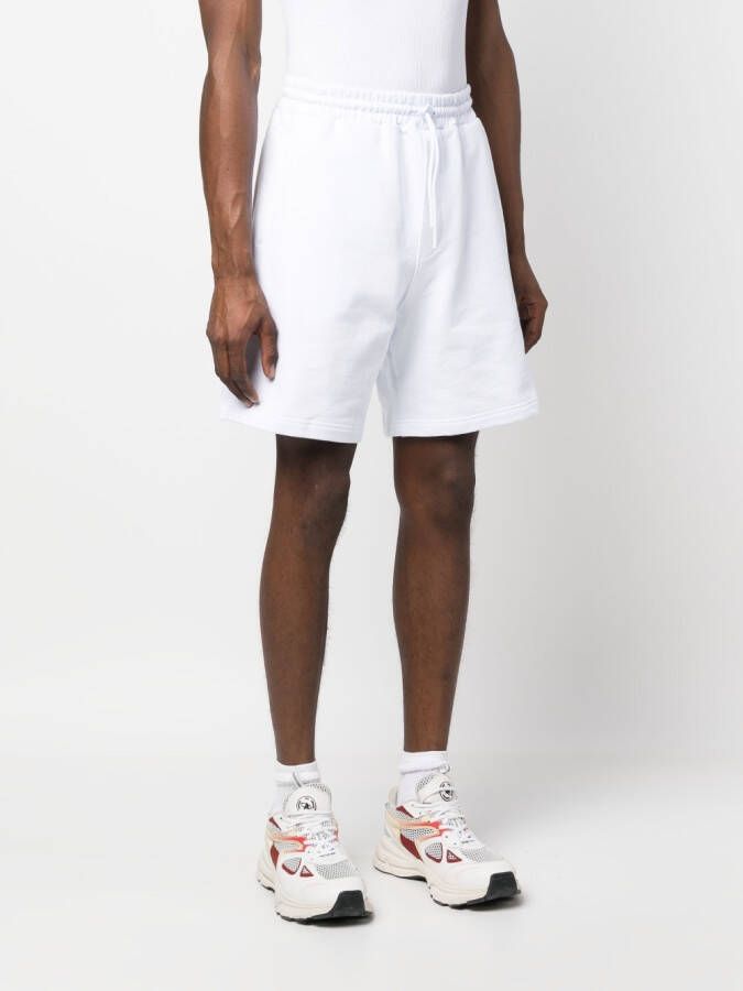 MSGM Shorts met logoprint Wit